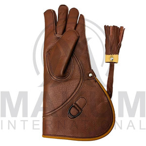 Gants de fauconnerie de haute qualité pour adultes, logo personnalisé, meilleur prix, gants de sécurité en cuir - Product Image 4