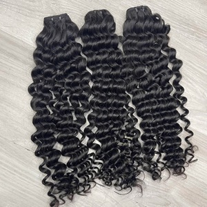 Meilleures ventes : Extensions de cheveux humains Remy vietnamiens, ondulations profondes à la vapeur, double trame machine, bouclées, sans nœuds - Product Image 6