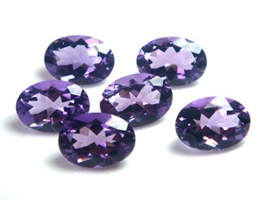 Ametyste africaine naturelle de qualité 3A, taille ovale facettée 10x14mm, GEMFORTE INC, pierre précieuse en vrac pour la fabrication de bijoux, OEM ODM - Product Image 3