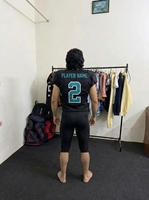 Ensemble d'uniformes de football américain personnalisés avec logo OEM, maillot de match sublimé et pantalon rembourré intégré