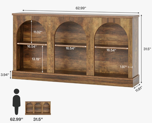 Table console moderne de luxe classique réglable en bois de manguier naturel, design unique pour salon, bureau à domicile, chambre à coucher - Product Image 4