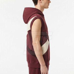 Fitness <b>Sleeveless</b> Hoodies For <b>Men</b> Lightweight Custom Hooded <b>Pullover</b> Gym Training Running Outdoor Casual Sportswear - Product Image 5