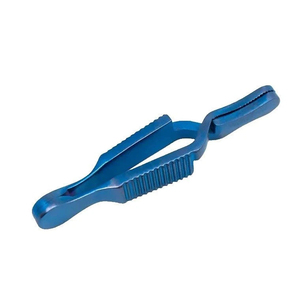 Forceps chirurgical ophtalmique à mâchoires droites en titane de 10 mm, instrument oculaire manuel réutilisable pour la manipulation des tissus délicats - Product Image 2
