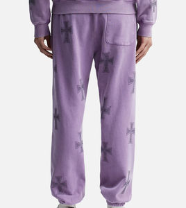 Conjunto Deportivo de Invierno para Hombre, 100% Algodón, Lavado Ácido, Pantalón y Sudadera con Pedrería, Talla Grande - Product Image 2