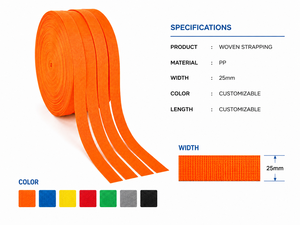 Cinta de Polipropileno para Fabricación de Bolsas y Mochilas, 1 Pulgada, Resistencia Superior a la Abrasión, Construcción Resistente, Producción Personalizada OEM - Product Image 3