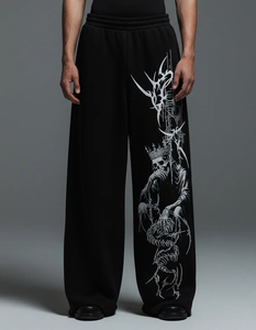Pantalones Oversize de Algodón 100% de Primera Calidad con Diseño Personalizado Glory para Streetwear, Venta al Por Mayor OEM - Product Image 5