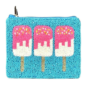 Porte-monnaie artisanal à motifs de dessins animés en perles pour un usage quotidien et les voyages - Origine Inde Marque MULTI CRAFT - Product Image 3