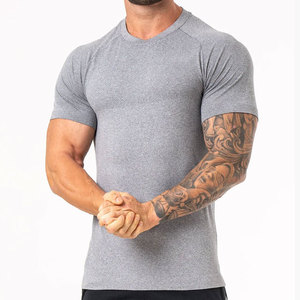 Camiseta Deportiva de Compresión Personalizada, Corte Ajustado, 100% Algodón, Ajuste Musculoso, Alta Calidad, para Entrenamiento, Gimnasio, Ropa Deportiva para Hombre - Product Image 1