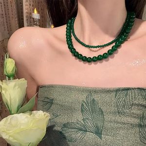Collar para Mujer, Delicado, con Cuentas de Piedras Naturales en Capas, Collares Largos Hechos a Mano, Joyería de Cuentas, Regalos - Product Image 2