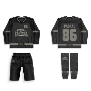 Ensemble d'équipement de hockey sur glace sublimé personnalisé Jersey et pantalon avec logo de l'équipe, nom et numéro Fabricant de vêtements de sport OEM - Product Image 2