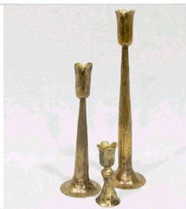 Portavelas Duradero de Latón Sólido Natural Hecho a Mano con Relieve, para Múltiples Ocasiones, Decoración del Hogar, Especial para Pascua y Cumpleaños - Product Image 4