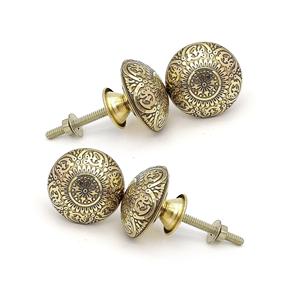 Handmade <b>Gold</b> Finish Classic Brass <b>Door</b> <b>Knobs</b> for Cabinets Drawers Wardrobes Kitchen Cupboards - Product Image 2
