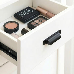 Poignée de meuble rectangulaire moderne en alliage de zinc, poignée de tiroir minimaliste noire pour cuisine, armoire, chambre, salle à manger, salle de bain - Product Image 5