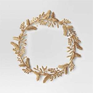 Guirnalda de Hojas Metálicas de Cobre para Colgar en la Pared, Decorativa, Botánica, Circular, Estilo Rústico para Decoración del Hogar - Product Image 2