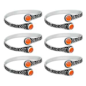 Brazalete de Latón Plateado Hecho a Mano, Estilo Boho, Diseño Único con Patrón Geométrico, de Alta Calidad, Regalo de Boda para Mujer - Product Image 4