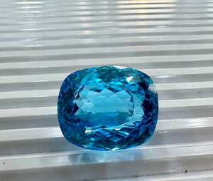 Piedra de Topacio Azul Natural de Alta Calidad de 74 Quilates, Opción Popular para la Creación de Joyas y Relojes para Regalos, Piedras Preciosas Sueltas al por Mayor - Product Image 1