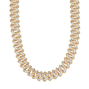 High Quality Custom Miami Hip Hop VVS Moissanite Diamond Necklace <b>Rope</b> <b>Chain</b> Bezel Setting Rose Gold 925 Silver for Certified - Product Image 5