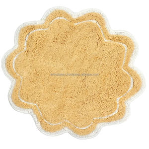 Alfombra de Baño 100% Algodón al por Mayor, Logotipo Personalizado, Hecha a Máquina, 1600 GSM, Patrón Geométrico, Varios Colores Disponibles para Uso en Hoteles - Product Image 4