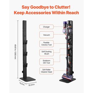 Support stable pour aspirateurs verticaux Dyson G5, V15, V12, V11, V10, V8, V7, V6 – Accessoires compatibles avec les aspirateurs - Product Image 4
