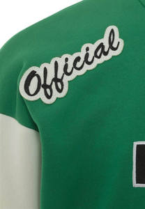 Chaquetas Varsity de Forro Polar con Mangas de Cuero Bordadas Personalizadas OEM 2026, Chaqueta de Uniforme de Béisbol con Cuerpo de Lana, Estilo Deportivo, Cuello Alto - Product Image 3