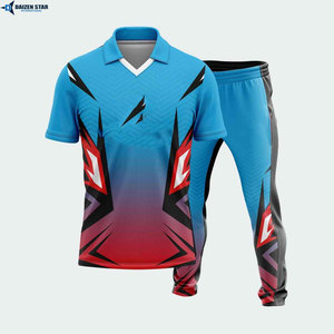 Ensemble de tenue de cricket pour homme, couleur dégradée, polyester à séchage rapide, coupe classique, toutes saisons, impression par sublimation - Product Image 5