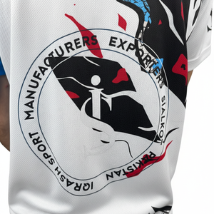 บริการรับผลิตเสื้อซับลิเมชั่นแบบกำหนดเอง เสื้อยืดพรีเมียมสำหรับผู้ชาย ผลิตจากผ้าฝ้ายโพลีเอสเตอร์ 100% ระบายอากาศได้ดี - Product Image 4