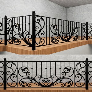 Premium Iron Villa Balcony Railings Rust Resistant <b>Adjustable</b> Durable Decorative Balcony Railings for Modern Outdoor Design - Product Image 5