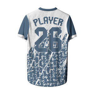 Maillot de football personnalisé pour homme, manches courtes, 100 % polyester respirant, impression par sublimation, col rond, coupe classique, pour adultes - Product Image 5
