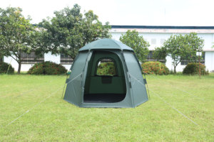 Carpa de Camping Familiar para Exteriores, de una Sola Capa, de Poliéster, de Apertura Rápida, Fácil de Instalar, con Sistema de Varillas de Fibra de Vidrio, Refugio Verde para Pesca - Product Image 2