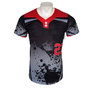 Conjunto de Uniforme de Béisbol para Hombre con Camiseta Abotonada y Pantalones con Cintura Elástica, Kit de Uniforme de Béisbol para Jugadores con Personalización Completa - Product Image 2