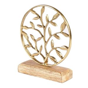 Objeto Decorativo Moderno con Diseño Circular de Planta Chapado en Oro para Decoración de Mesa, Adorno para el Hogar, Venta al por Mayor, Diseño Único - Product Image 3