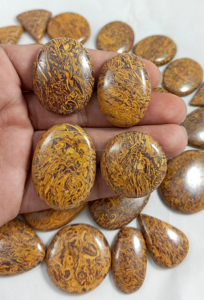 High Quality Radha Arts Mariam Jasper Jewelry Pendant Stone Oval Pear Cabochon Natural Brown Stone Healing Crystal Gemstone - Product Image 4