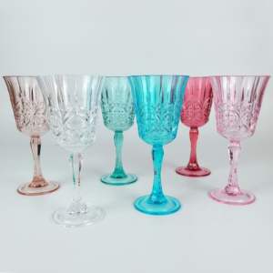 แก้วไวน์อะคริลิกใสทรงคริสตัลแบบรอยัล ไม่แตกหัก - Product Image 6