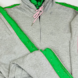 Sudadera con Capucha Personalizada con Bordado AK, de Algodón y Felpa, para Invierno, Tallas Grandes, Informal, Prenda Premium para Mujeres de la Hermandad Alpha, Suave - Product Image 4