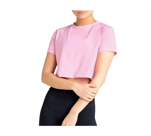 Regular Fit Half Sleeve Summer Casual Gym Wear Breathable OEM/ODM High Quality 100% Cotton t shirt for women - Product Image 1