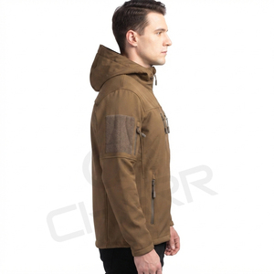 <b>Men</b>’s Outdoor Softshell Hooded <b>Jacket</b> Water Resistant Windproof <b>Lightweight</b> Performance <b>Jacket</b> Custom Private Label - Product Image 3