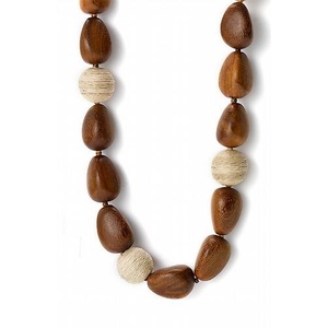 Collier moderne en résine et bois, accessoire de mode, choix des amoureux, bijoux en cristal - Product Image 1