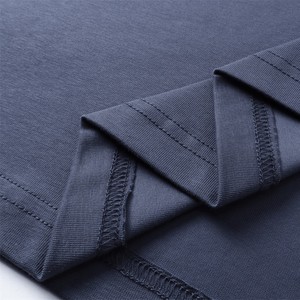 เสื้อยืดผู้ชายผ้าฝ้ายออร์แกนิค 100% น้ำหนัก 220 กรัม ทรงปกติ แบบถัก ขายส่ง เสื้อกีฬาลำลอง ลายตัวอักษรเรียบๆ ระบายอากาศได้ดี แห้งเร็ว - Product Image 6