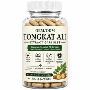 Capsules de Tongkat Ali Pur OEM ODM 500mg – Complément Herbal Premium pour la Vitalité, l'Énergie, la Force et le Soutien des Performances Masculines - Product Image 1
