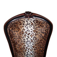 Chaise latérale à imprimé Animal de Style français, Reproduction Antique, chaise en bois avec Table d'appoint pour la décoration intérieure d'une maison européenne