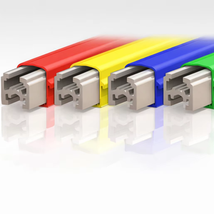 CMK 60A/100A/125A Barra de Distribución (Busbar) para Grúa DSL EOT de 4.5M, Conductor 240V 50Hz, Riel de Alimentación de Alta Temperatura 85C, Verde, 4 Tomas, Fabricado en India - Product Image 1