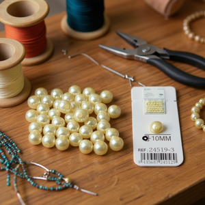 ลูกปัดมุก ILAN ขนาด 10 มม. 20 กรัม สำหรับทำเครื่องประดับ - Product Image 3