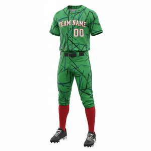 Uniforme de Béisbol Personalizable de Poliéster de Secado Rápido y Transpirable, Jersey y Pantalón, Ropa Deportiva Sublimada Estampada de Alta Calidad - Product Image 3