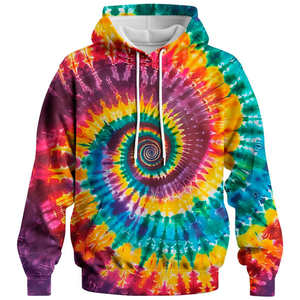 เสื้อฮู้ดดี้ผู้ชายแบบ Tie Dye คุณภาพพรีเมียม วัสดุดีเยี่ยม ราคาขายส่ง พร้อมรับทำโลโก้ OEM และสั่งทำตามแบบ - Product Image 1