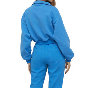 Conjunto de chándal unisex con estampado de pedrería y pantalones acampanados para hombre y mujer, chándal oversize - Product Image 4