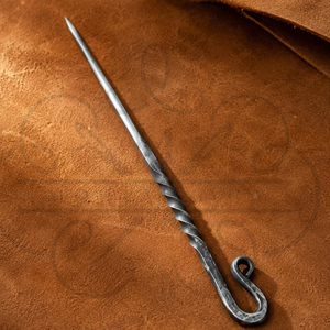Ensemble de cuillères faites à la main |   Ensemble de couverts médiévaux en fer, cuillère, fourchette, couteau, forgés à la main, ustensiles vikings avec étui en cuir |   Cadeau pour lui - Product Image 6