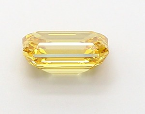 Fournisseur B2B de diamants de laboratoire de qualité supérieure, couleur émeraude jaune orangé intense, 0,99 carat, clarté VS1, polissage excellent, pour la revente de bijoux. - Product Image 2