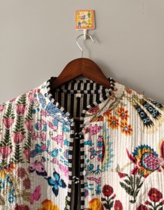 Vestes matelassées patchwork en coton, style bohème floral, veste d'automne et d'hiver - Product Image 4