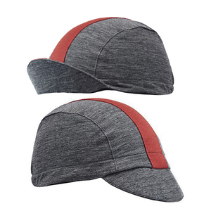 Gorra de Ciclismo Transpirable de Poliéster, 5 Paneles, Gris con Franja Roja, Protección Solar, Gorra Deportiva para Adultos, Uso en Exteriores, Primavera-Verano 2026 - Product Image 1