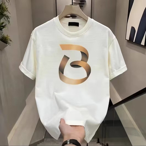 Camiseta Básica de Manga Corta para Hombre, Cuello Redondo, Estampado de Número 7 en la Espalda, Estilo Casual, Algodón con Serigrafía - Product Image 5